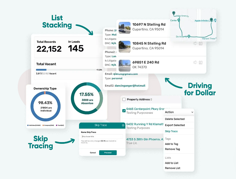 Best Real Estate Wholesaling software Snap shot of REsimpli interface